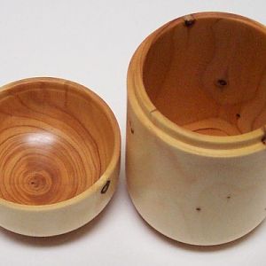 Yew box inside