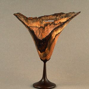 Mesquite vase "waterfall"