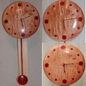 Maple Kingwood Quarts Clock