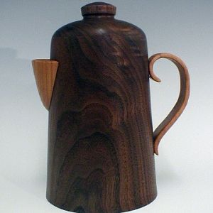 Walnut Coffee Pot