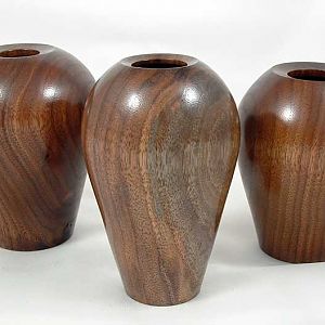 Trio of hollow forms