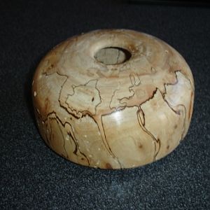 spaulted maple hollow form