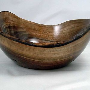 Bowl, black walnut, N.E.