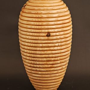Plain Beaded Ash Vase 5238