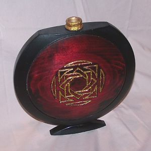 Dyed canteen vase