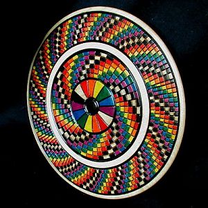 Beaded Rainbow Plate