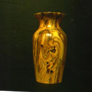 Spalted oak vase