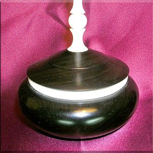 Ebony & Ivory Finial Box (detail)