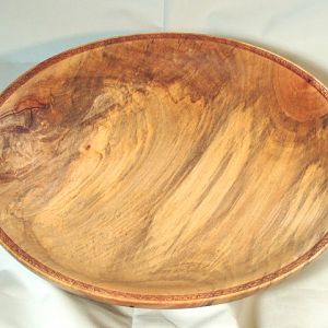 Spalted Maple Platter Bowl