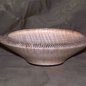 Pierced Curly Maple Semi-Closed Form