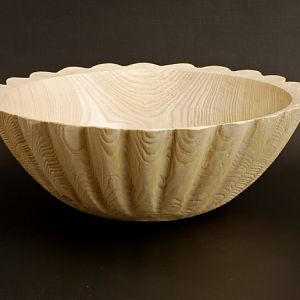 Bleached Ash Bowl 5259