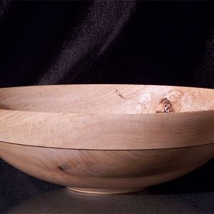 Maple bowl w/ Rosewood pin stripe