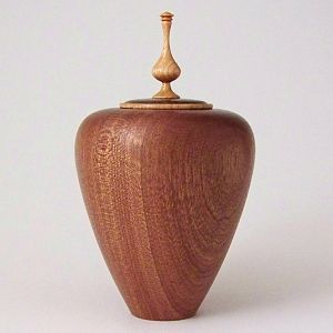 Sapele Lidded Vessel