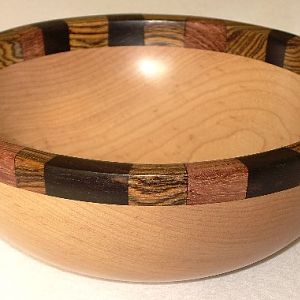 Maple Bowl with Rim