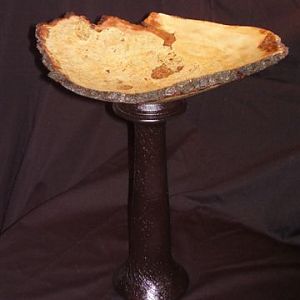 Cherry Burl on Pedestal