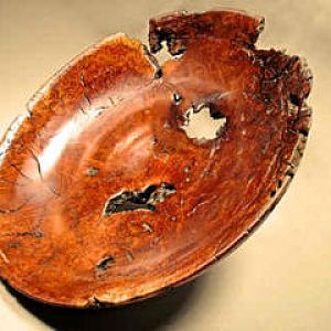 Manzanita Burl Shallow Bowl