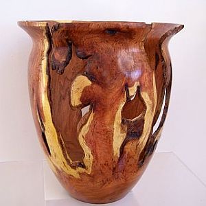 mesquite urn with voids