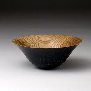 Dyed Black Ash Bowl