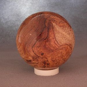 Rosewood burl sphere