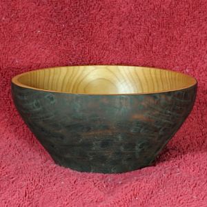 Hammered and burnt bowl