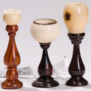 Tagua Nut doll house lamps
