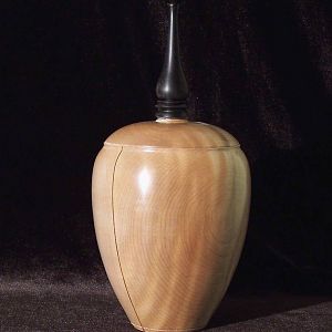Curly Maple Vase w/ Lid