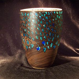 Pierced Walnut Vase - 2nd view