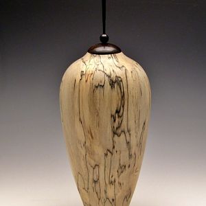 Tall Spalted Maple Hollow Form