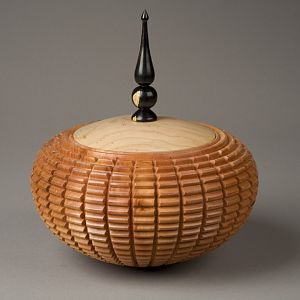 Cuban Mahogany Lidded Bowl