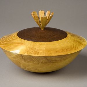 Osage Orange lidded Bowl.