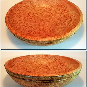 15" Cherry Burl Bowl