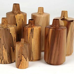 Spalted Poplar bottles