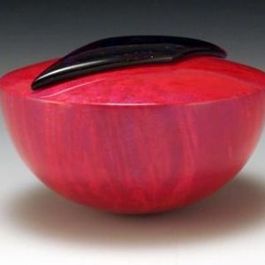 Box Elder Hemisphere with Glass - Side view