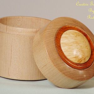 Maple Box with Padauk and Box Elder Burl