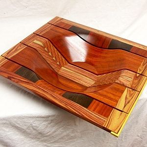 Slotted Tulipwood bowl