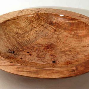 Red Maple Wide-Rim Platter#1091- Top View