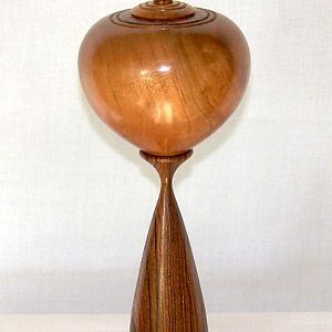 Cherry Vessel on a Pedestal