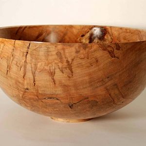 Silver Maple Burl Bowl #1227