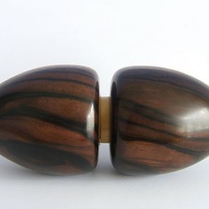 threaded Asian stripe ebony box