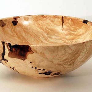 Silver Maple Burl Bowl #1220