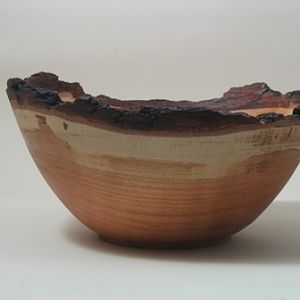 cherry natural edge bowl