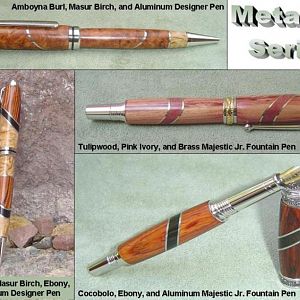 Pens in Metallic Series