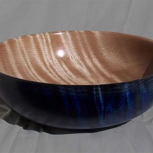 Curly Maple - Dark Blue