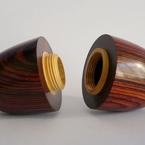 cocobolo box- open