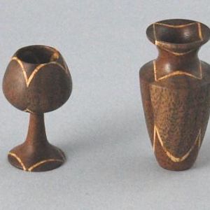 Miniature turnings, 1.5" high