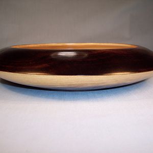 Torched Tulip Poplar Bowl Side