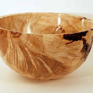 Silver Maple Burl Bowl #1297