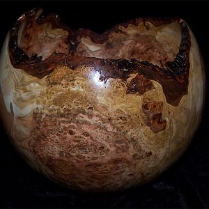 Cherry burl bowl - finished