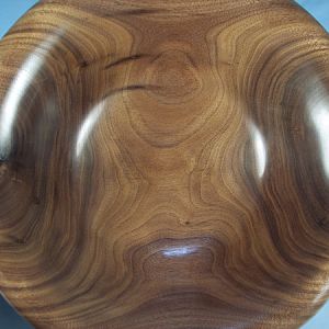 Walnut bowl close up