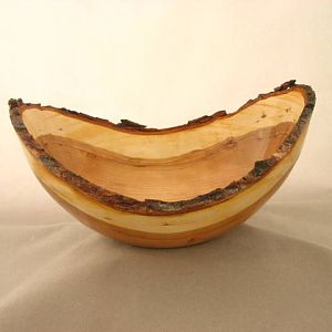 Natural edge crerry bowl